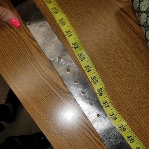 Flower metallic leather belt‎ L - Picture 6 of 8